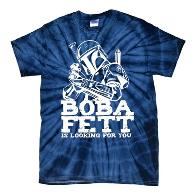 Boba Fett Looking For You Tie-Dye T-Shirt