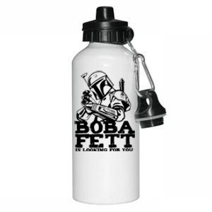 Boba Fett Looking For You Aluminum Water Bottle