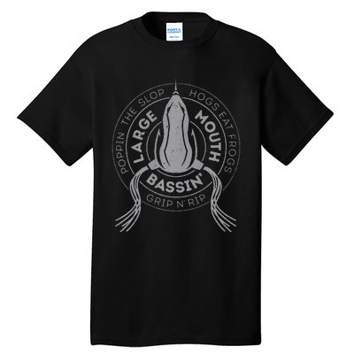 Bass Fishing Largemouth Bass Frog Fishing For Hogs Tall T-Shirt