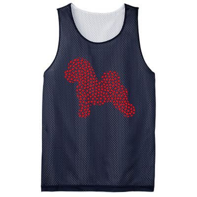 Bichon Frise Lover Valentine Gift Bichon Frise Valentine's Mesh Reversible Basketball Jersey Tank