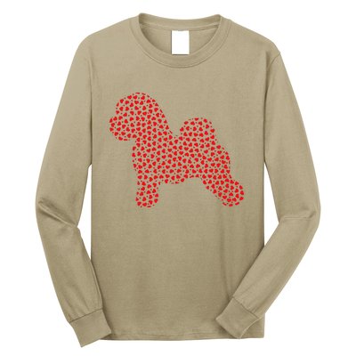 Bichon Frise Lover Valentine Gift Bichon Frise Valentine's Long Sleeve Shirt