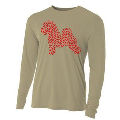 Bichon Frise Lover Valentine Gift Bichon Frise Valentine's Cooling Performance Long Sleeve Crew