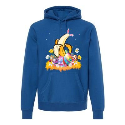 Banana Fruit Lover Easter Egg Funny Banana Easter Sunday Gift Premium Hoodie