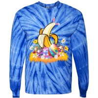 Banana Fruit Lover Easter Egg Funny Banana Easter Sunday Gift Tie-Dye Long Sleeve Shirt