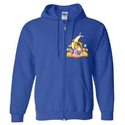 Banana Fruit Lover Easter Egg Funny Banana Easter Sunday Gift Full Zip Hoodie