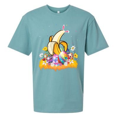 Banana Fruit Lover Easter Egg Funny Banana Easter Sunday Gift Sueded Cloud Jersey T-Shirt