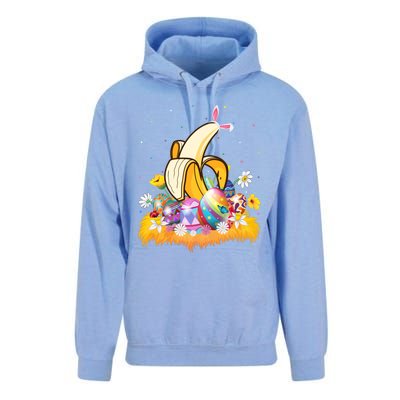 Banana Fruit Lover Easter Egg Funny Banana Easter Sunday Gift Unisex Surf Hoodie