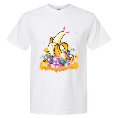 Banana Fruit Lover Easter Egg Funny Banana Easter Sunday Gift Garment-Dyed Heavyweight T-Shirt