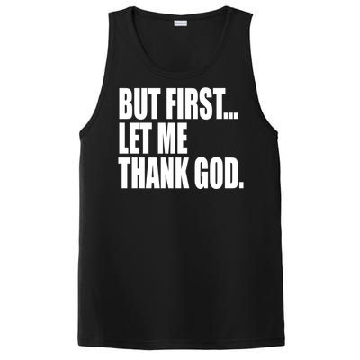 But First Let Me Thank God Gift PosiCharge Competitor Tank