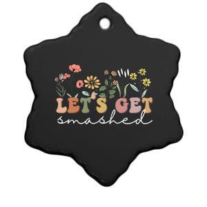 Bachelorette Fiesta LetS Get Smashed Gift Ceramic Star Ornament