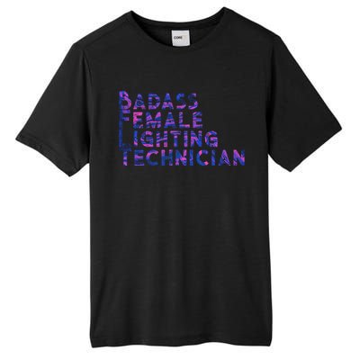 Badass Female Lighting Technician Tall Fusion ChromaSoft Performance T-Shirt