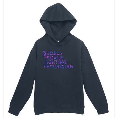 Badass Female Lighting Technician Urban Pullover Hoodie