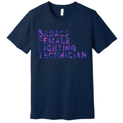 Badass Female Lighting Technician Premium T-Shirt