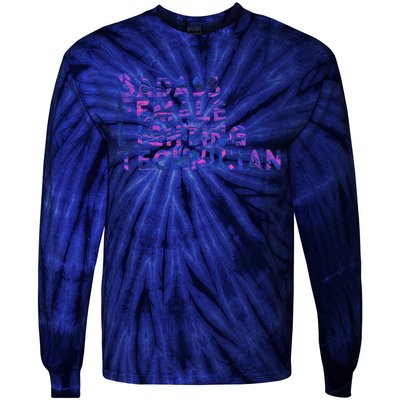 Badass Female Lighting Technician Tie-Dye Long Sleeve Shirt