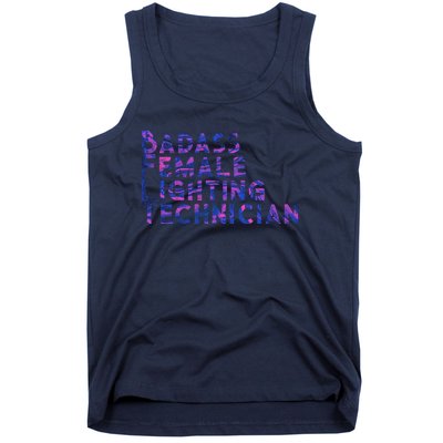 Badass Female Lighting Technician Tank Top