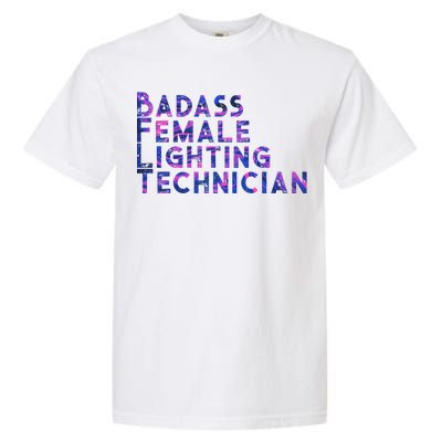 Badass Female Lighting Technician Garment-Dyed Heavyweight T-Shirt