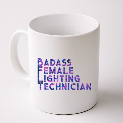 Badass Female Lighting Technician Coffee Mug