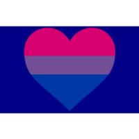 Bisexual Flag Lgbt Love Heart Pocket Print Pride March Gift Bumper Sticker