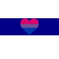 Bisexual Flag Lgbt Love Heart Pocket Print Pride March Gift Bumper Sticker