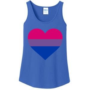 Bisexual Flag Lgbt Love Heart Pocket Print Pride March Gift Ladies Essential Tank