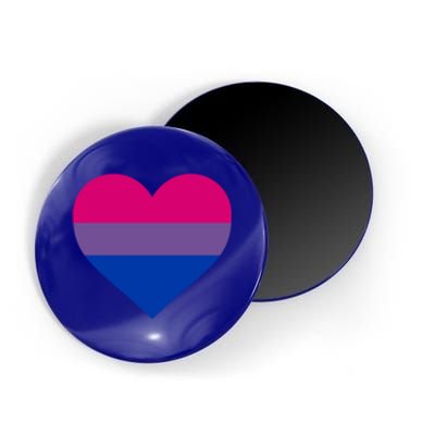 Bisexual Flag Lgbt Love Heart Pocket Print Pride March Gift Magnet