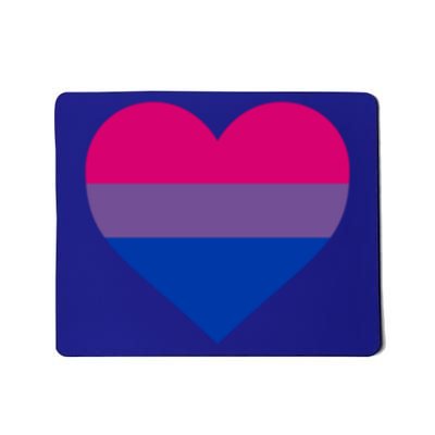 Bisexual Flag Lgbt Love Heart Pocket Print Pride March Gift Mousepad