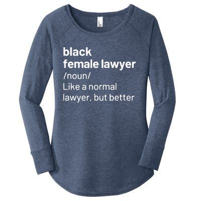 Black Female Lawyer African American Attorney Definition Women's Perfect Tri Tunic Long Sleeve Shirt