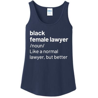 Black Female Lawyer African American Attorney Definition Ladies Essential Tank