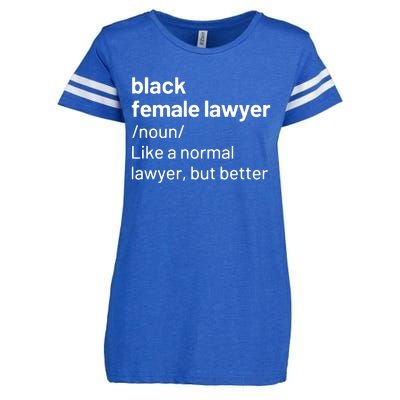 Black Female Lawyer African American Attorney Definition Enza Ladies Jersey Football T-Shirt