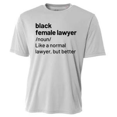 Black Female Lawyer African American Attorney Definition Cooling Performance Crew T-Shirt