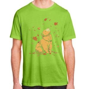 Bear Fall Leaf Tree Hello Autumn Thanksgiving Adult ChromaSoft Performance T-Shirt