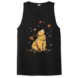 Bear Fall Leaf Tree Hello Autumn Thanksgiving PosiCharge Competitor Tank