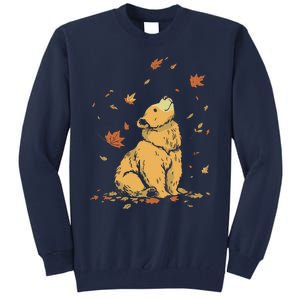 Bear Fall Leaf Tree Hello Autumn Thanksgiving Tall Sweatshirt