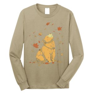 Bear Fall Leaf Tree Hello Autumn Thanksgiving Long Sleeve Shirt