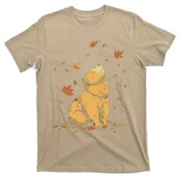 Bear Fall Leaf Tree Hello Autumn Thanksgiving T-Shirt