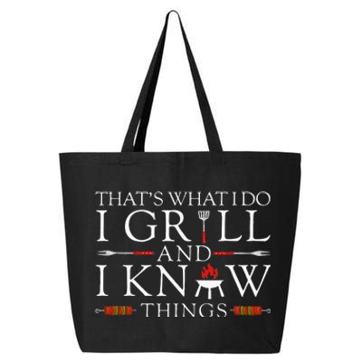 BBQ Food Lover Thats What I Do I Grill And I Know Things 25L Jumbo Tote