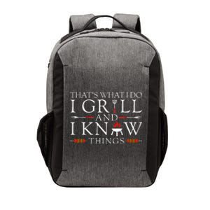 BBQ Food Lover Thats What I Do I Grill And I Know Things Vector Backpack