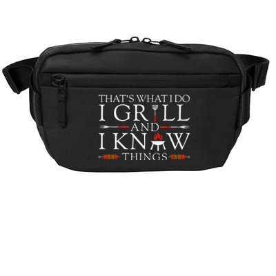 BBQ Food Lover Thats What I Do I Grill And I Know Things Crossbody Pack