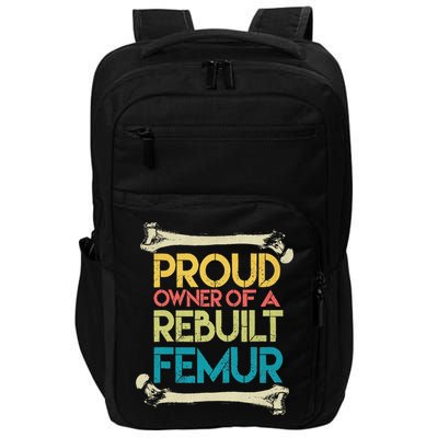 Broken Femur Leg Rebuilt Post Surgery Recovery Get Well Impact Tech Backpack