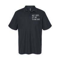 But First Let Me Thank God Gift Softstyle Adult Sport Polo