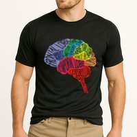Brain Frontal Lobe Temporal Lobe Cerebellum Brainstem Funny Gift Cooling Performance Crew T-Shirt