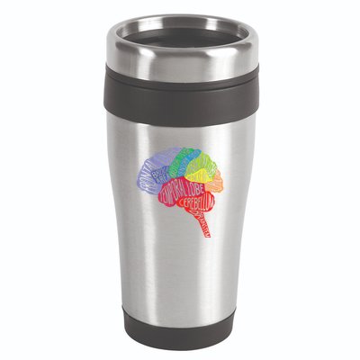 Brain Frontal Lobe Temporal Lobe Cerebellum Brainstem Funny Gift 16oz Travel Tumbler