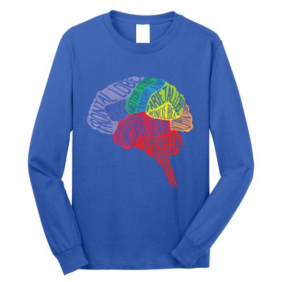 Brain Frontal Lobe Temporal Lobe Cerebellum Brainstem Funny Gift Long Sleeve Shirt