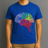 Brain Frontal Lobe Temporal Lobe Cerebellum Brainstem Funny Gift T-Shirt