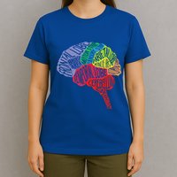 Brain Frontal Lobe Temporal Lobe Cerebellum Brainstem Funny Gift T-Shirt