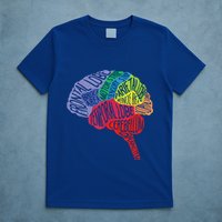 Brain Frontal Lobe Temporal Lobe Cerebellum Brainstem Funny Gift T-Shirt