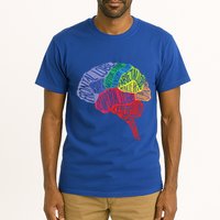 Brain Frontal Lobe Temporal Lobe Cerebellum Brainstem Funny Gift Tall T-Shirt