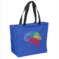 Brain Frontal Lobe Temporal Lobe Cerebellum Brainstem Funny Gift Zip Tote Bag