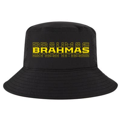 Brahmas Football Logo Cool Comfort Performance Bucket Hat