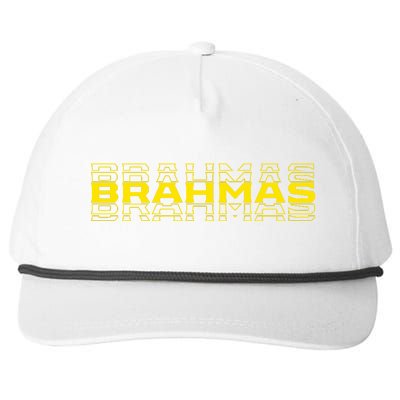 Brahmas Football Logo Snapback Five-Panel Rope Hat